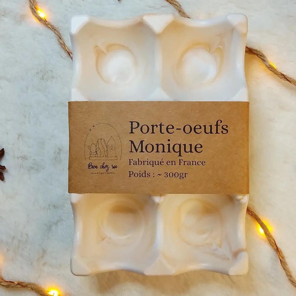 Porte-œufs Monique marbré marron