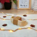 Vide poche Félindra marbré marron