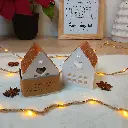 Photophore Maison pain d'épices cuivre