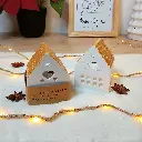 Photophore Maison pain d'épices or