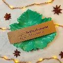 Vide poche Feuille d'automne vert et doré