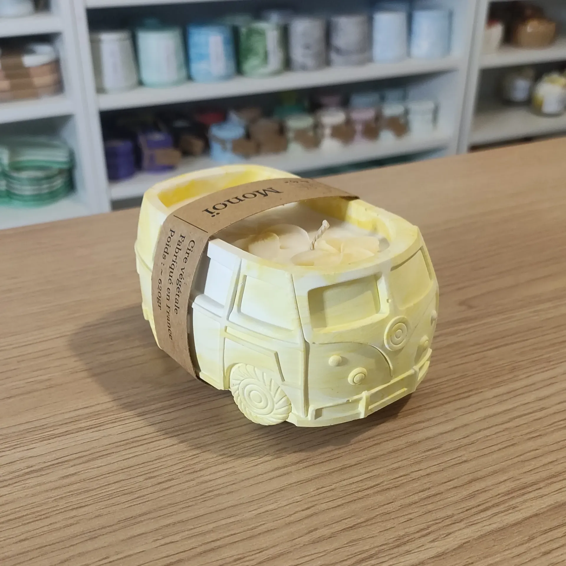 Bougie Van Monoï marbrée