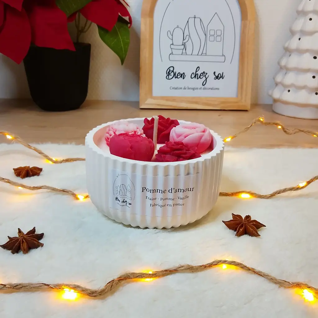 Bougie Pomme d'amour