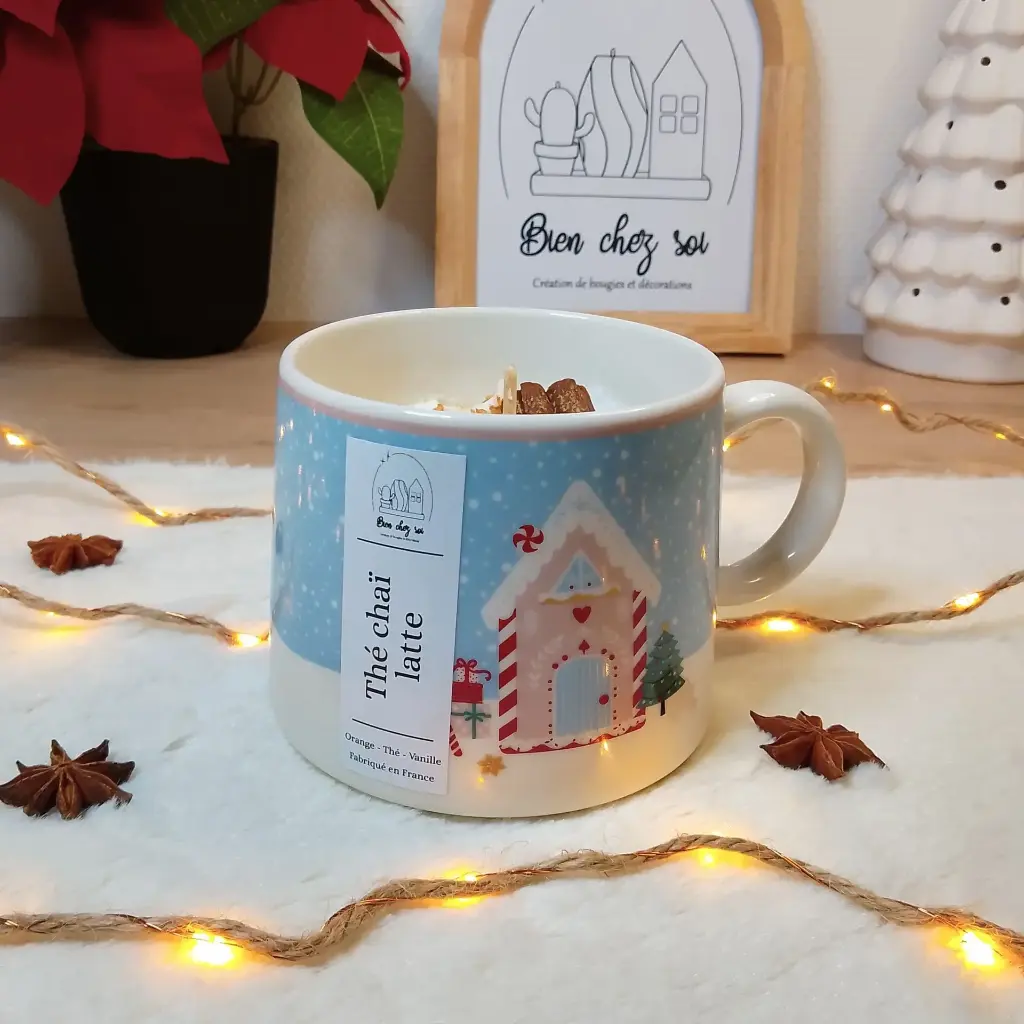 Bougie Mug Thé chaï latte