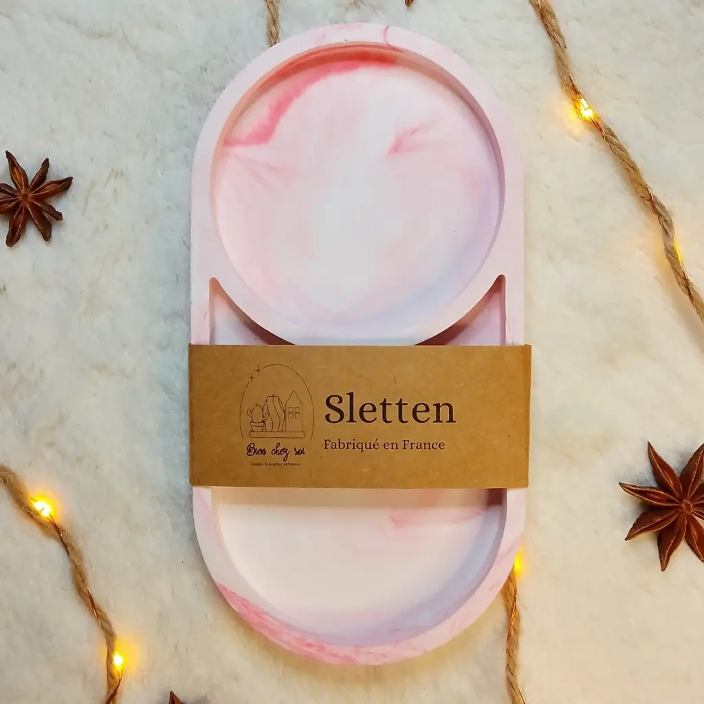 Vide poche Sletten marbré rose