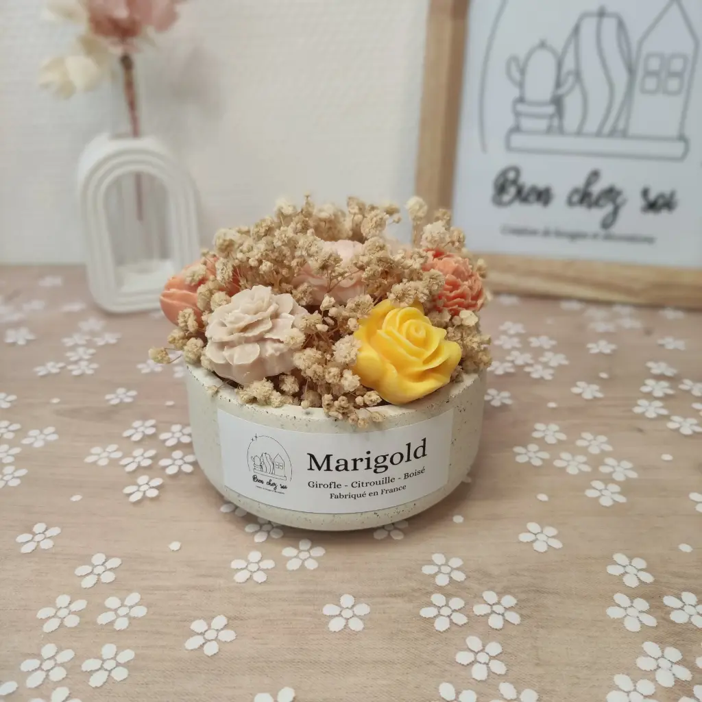 Bougie et fondants Marigold Citrouille blanche ambré