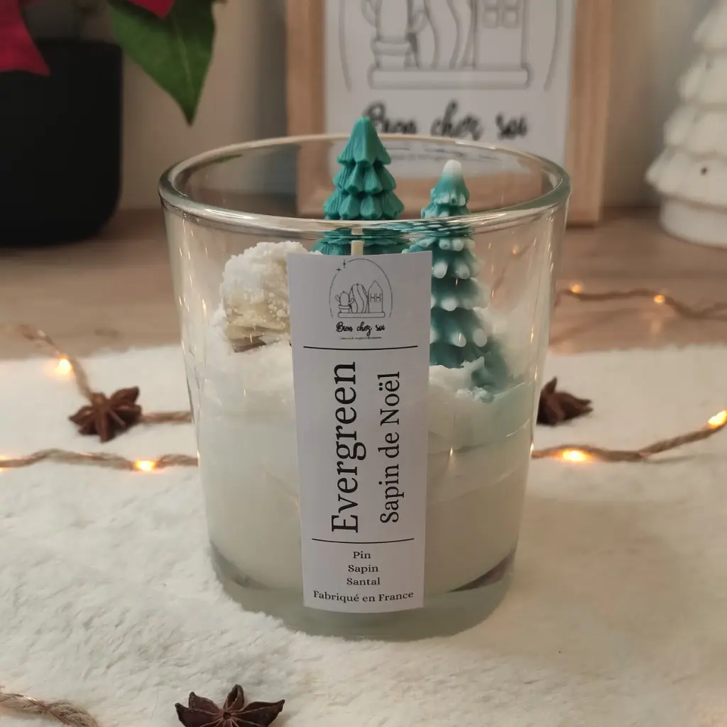 Bougie Evergreen Sapin de Noël
