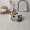 Bougie Van Popcorn marbrée