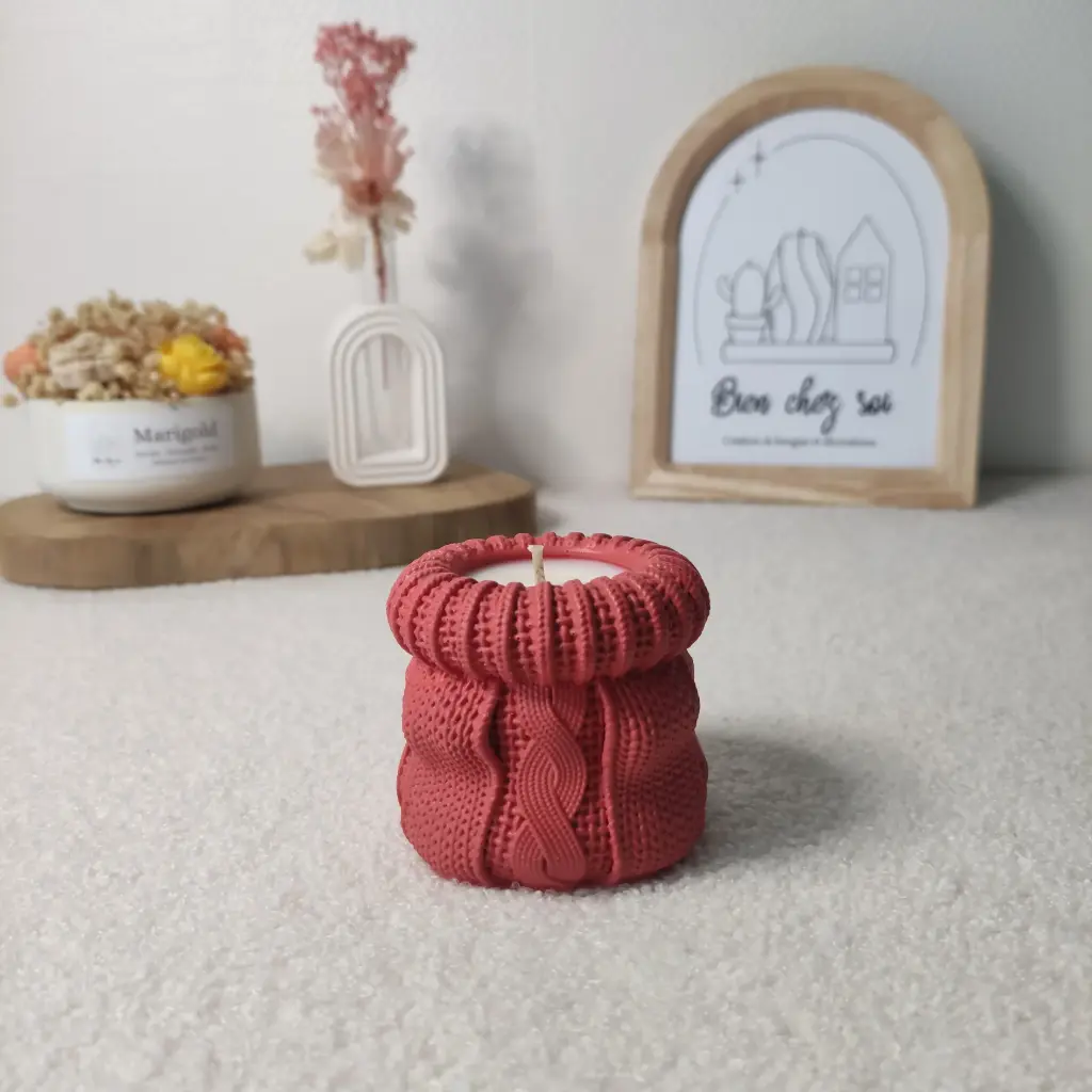 Bougie Fruits rouges tricot