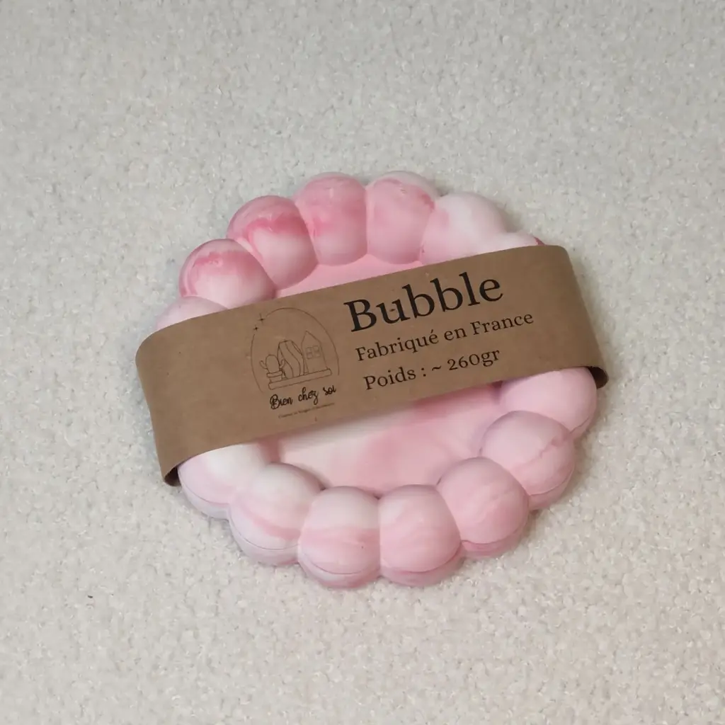Vide poche Bubble rose marbré 