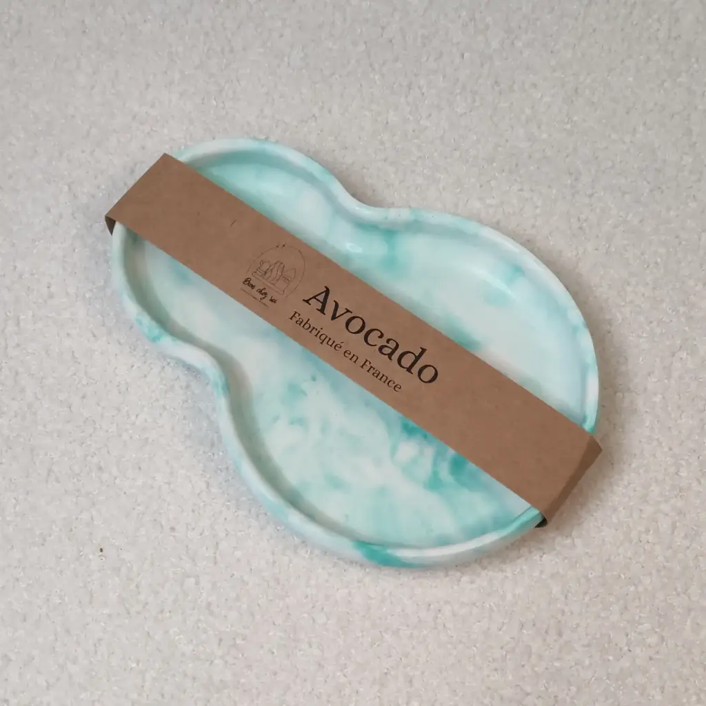 Vide poche Avocado vert marbré