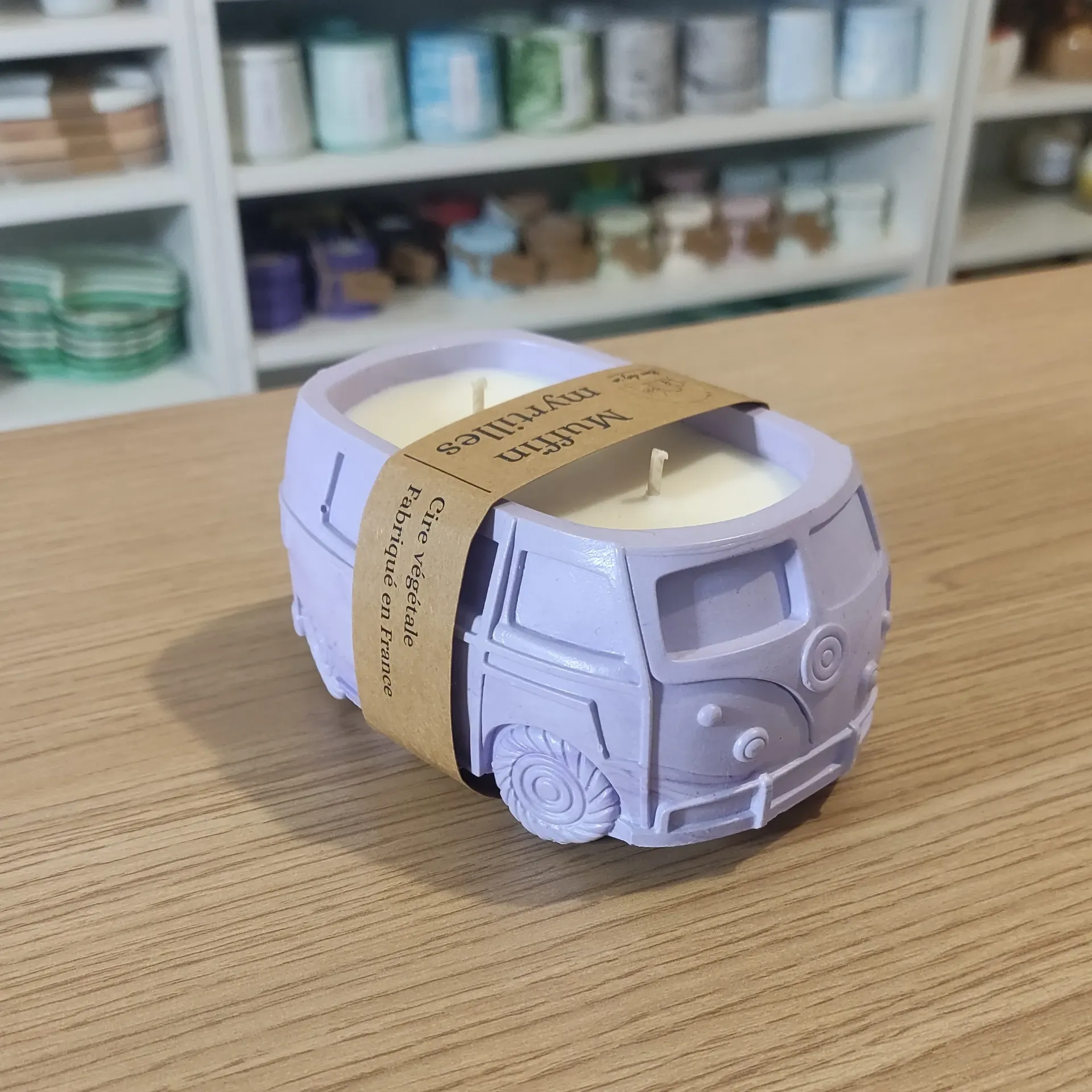 Bougie Van Muffin myrtilles