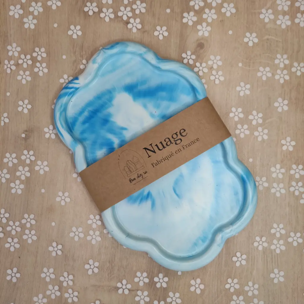 Vide poche Nuage bleu marbré