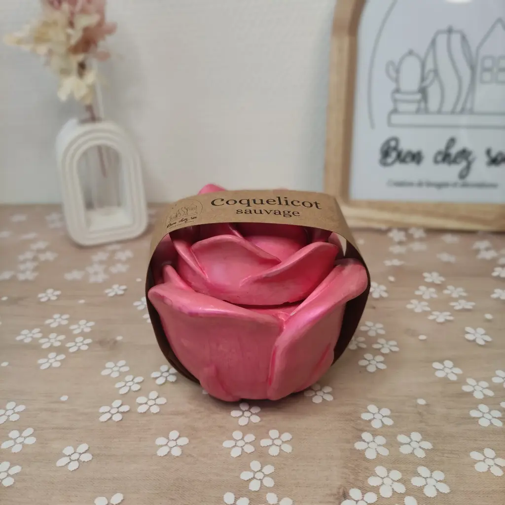 Bougie Centifolia Coquelicot sauvage marbrée