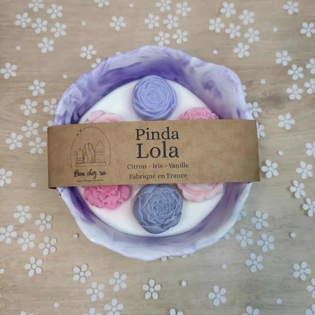 Bougie Pinda Lola marbrée