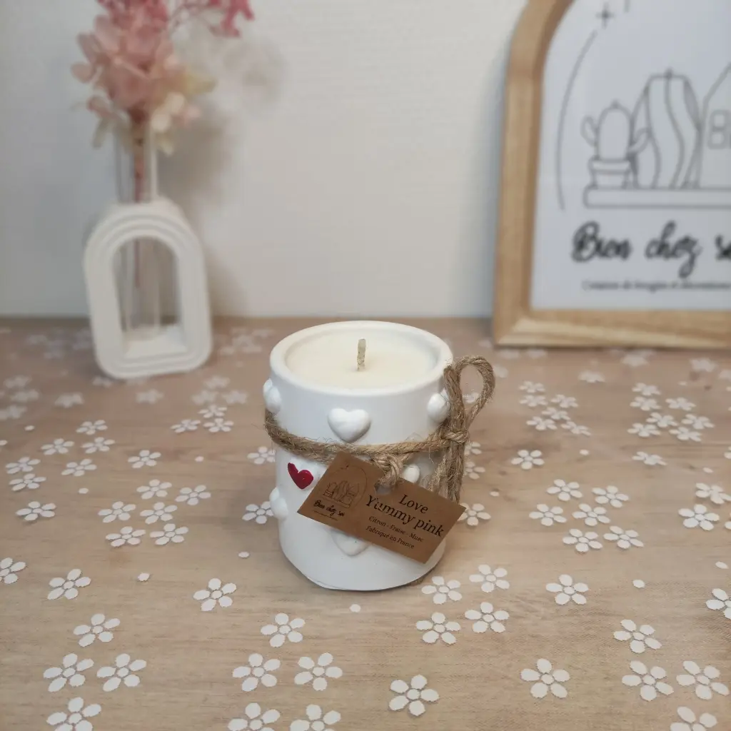 Bougie Love Yummy pink