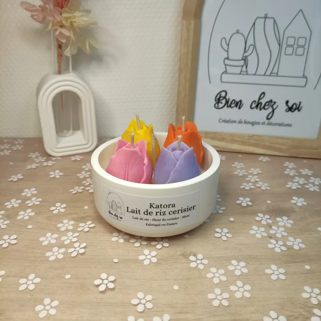 Bougie Katora Lait de riz cerisier