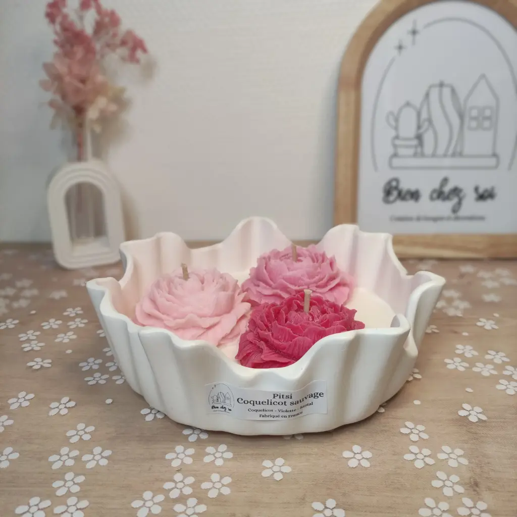 Bougie Pitsi Coquelicot sauvage XXL