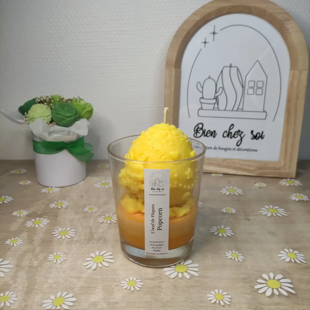 Bougie L'œuf de Pâques Popcorn