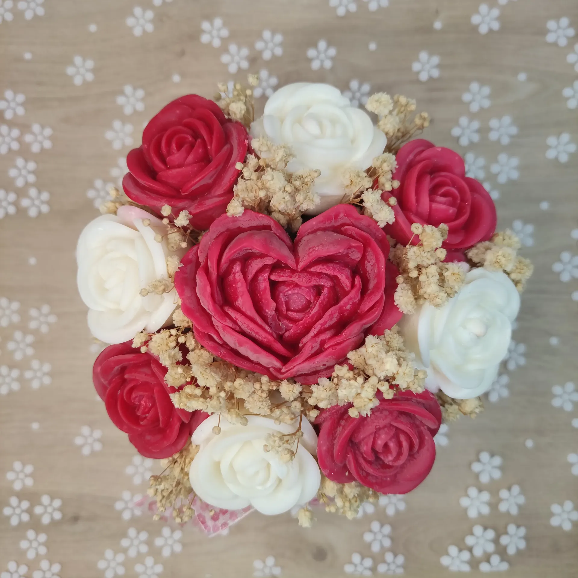 Bouquet de fondants parfumés Andréa Rose éternelle