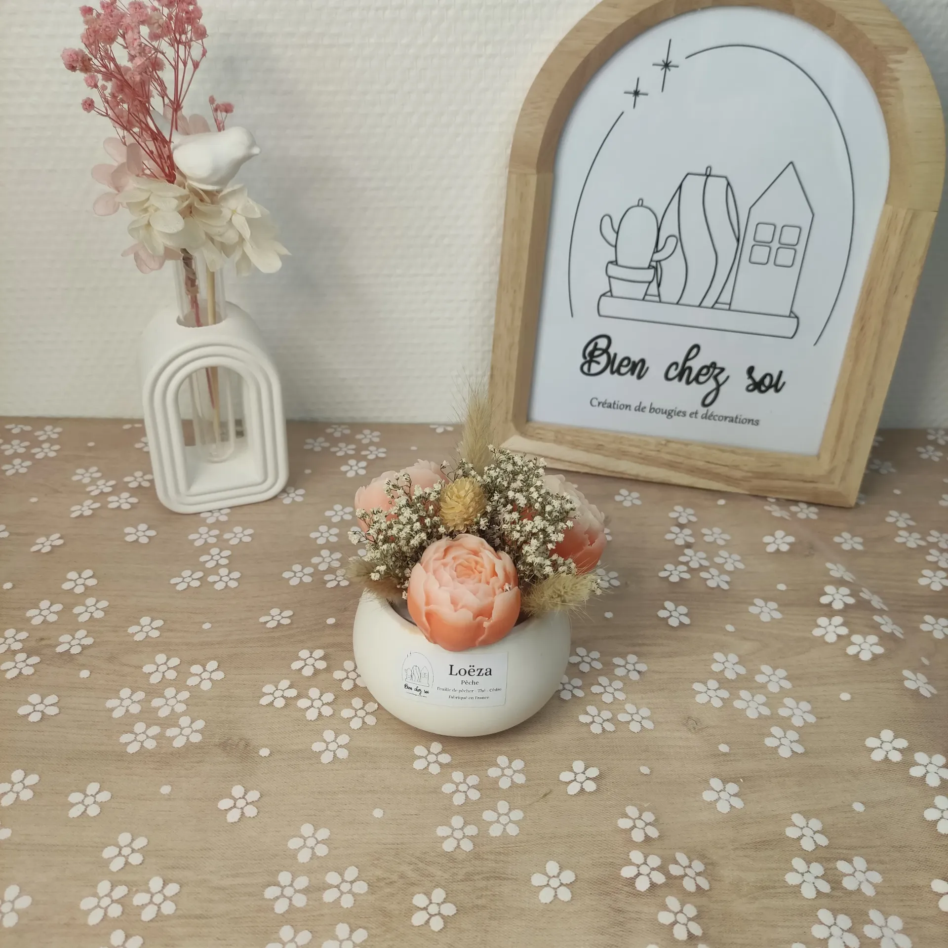 Bouquet de fondants parfumés Loëza Pêche