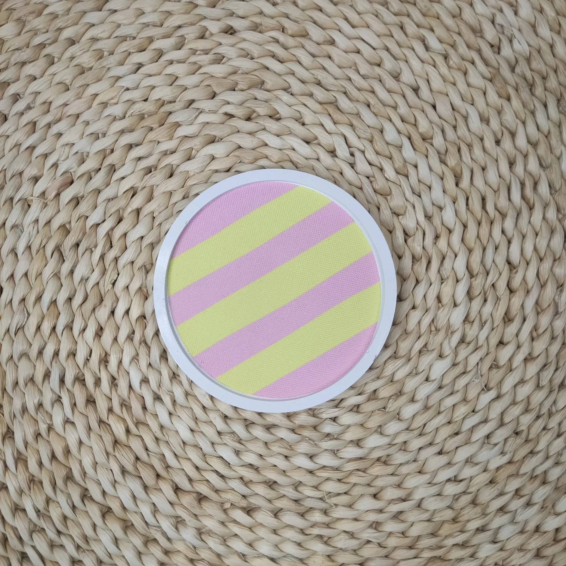Vide poche Porohita rayé rose/jaune