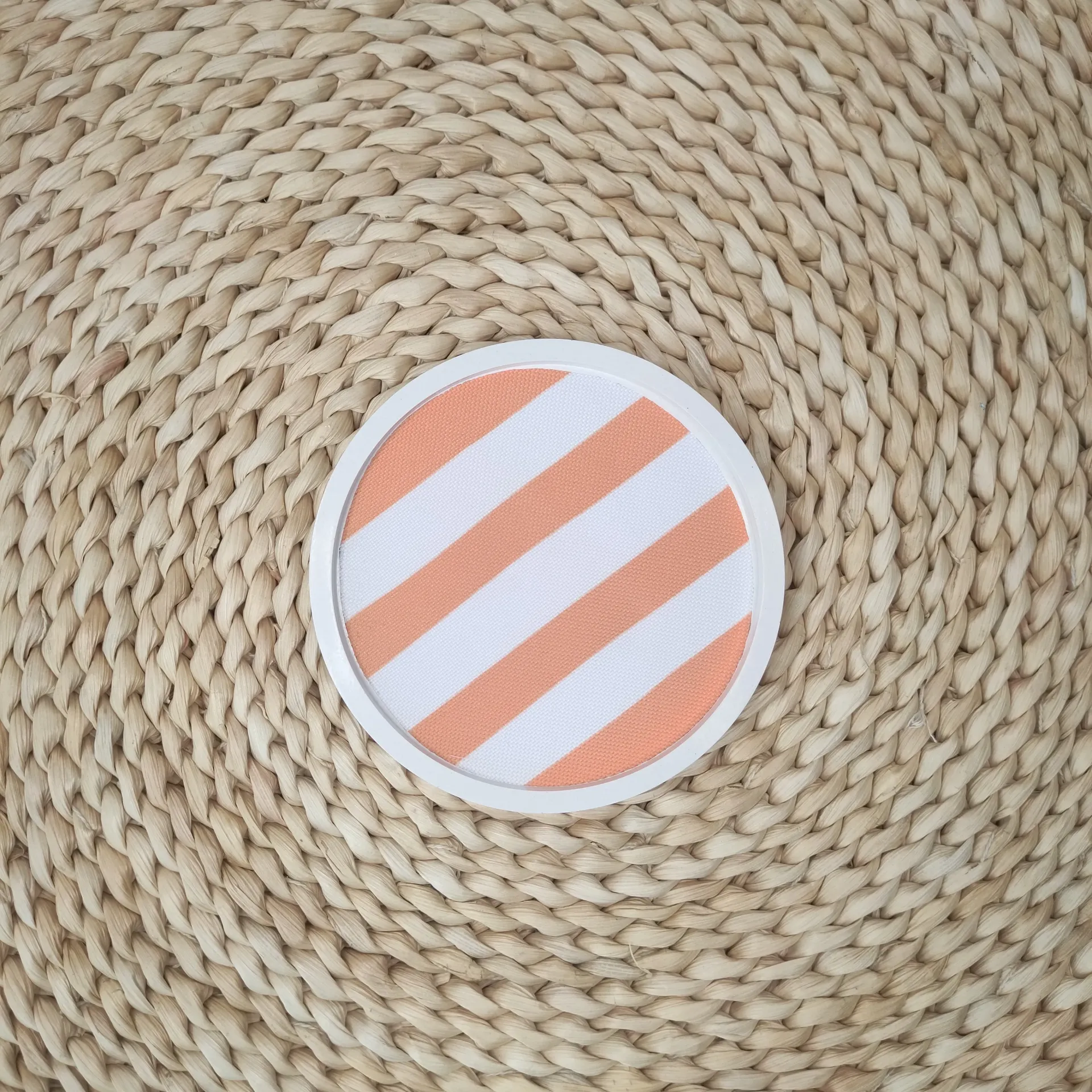 Vide poche Porohita rayé orange/blanc