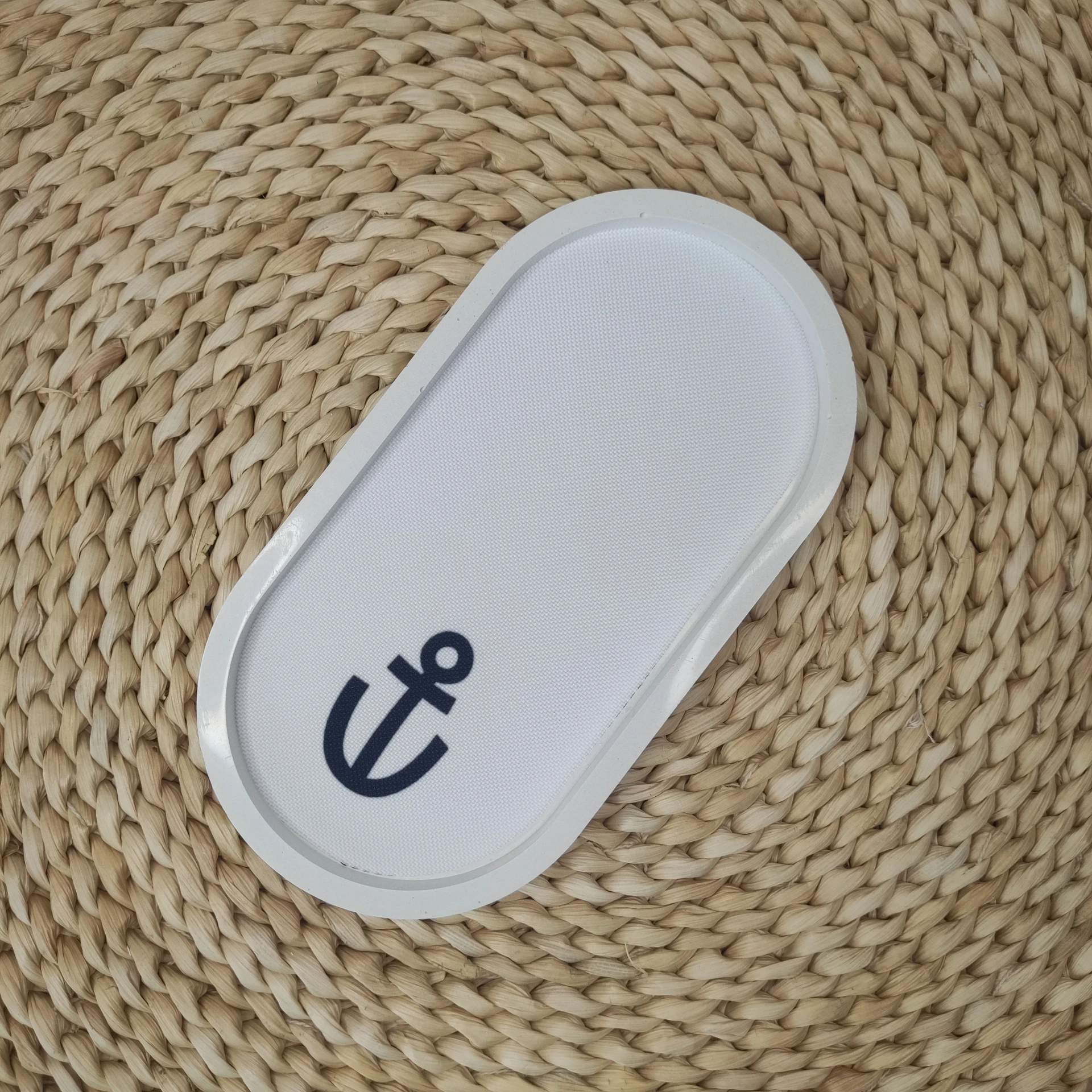 Vide poche Soikea blanc encre bleue marine