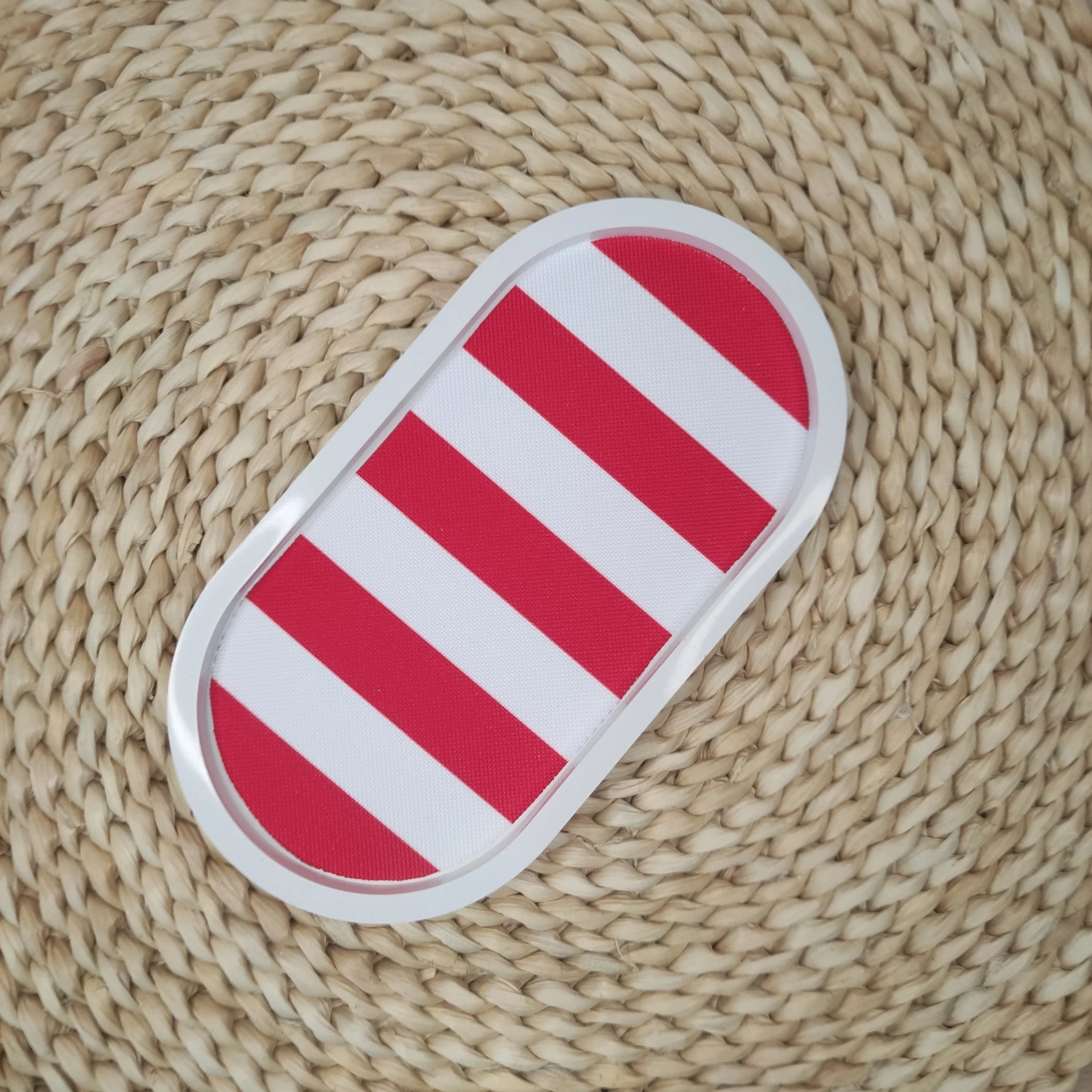 Vide poche Soikea rayé rouge/blanc