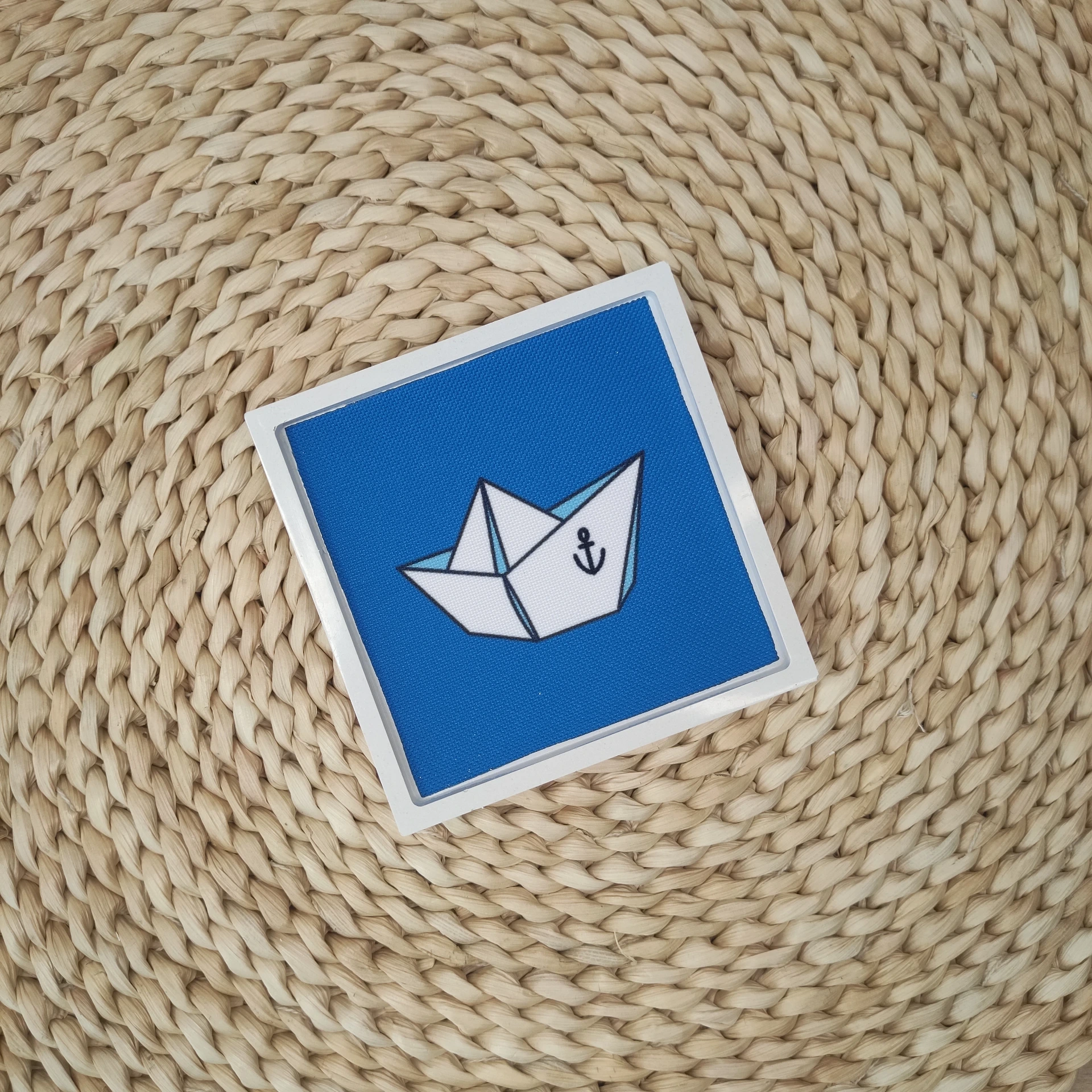 Vide poche Neliö bleu breton bateau origami