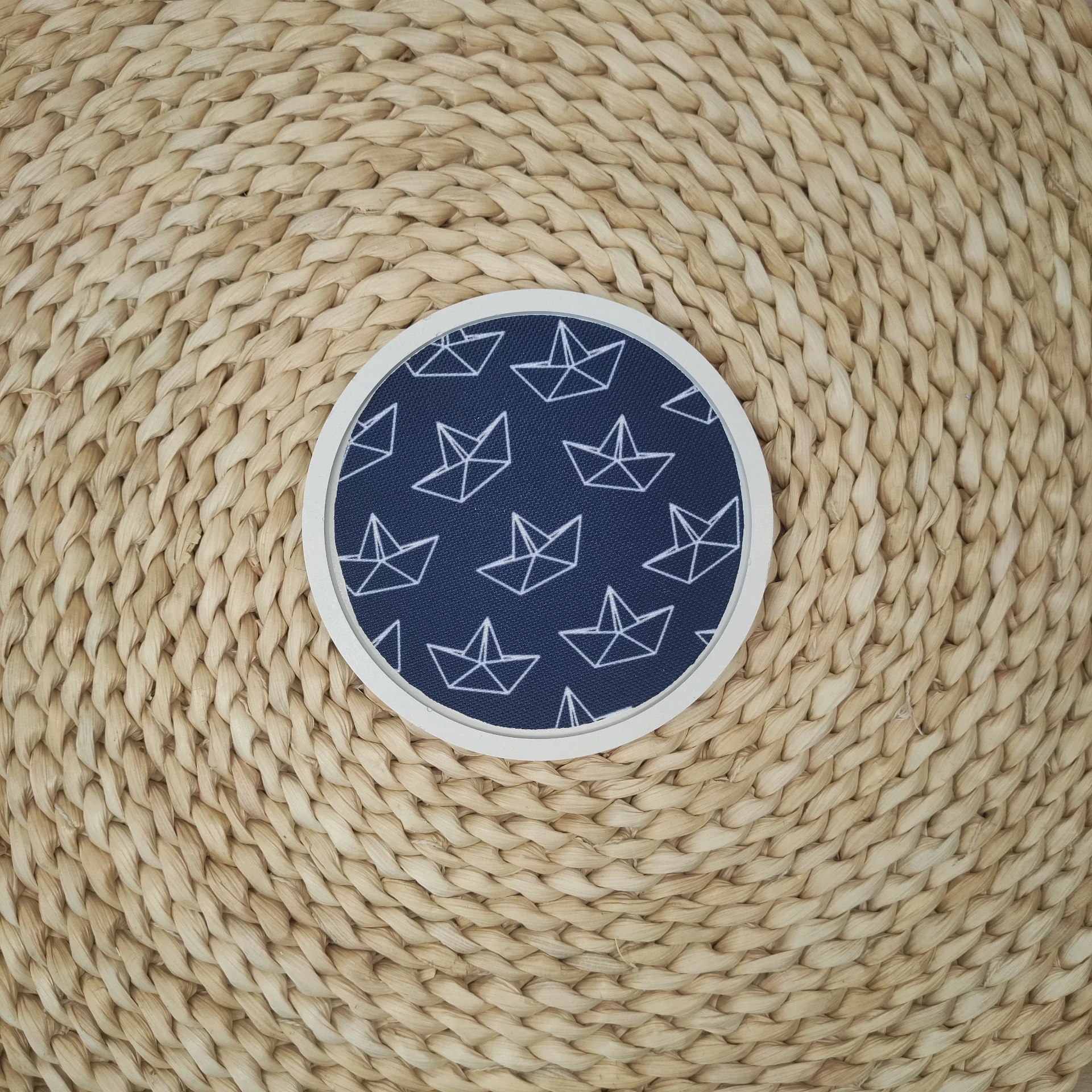 Vide poche Porohita bleu marine bateaux origami