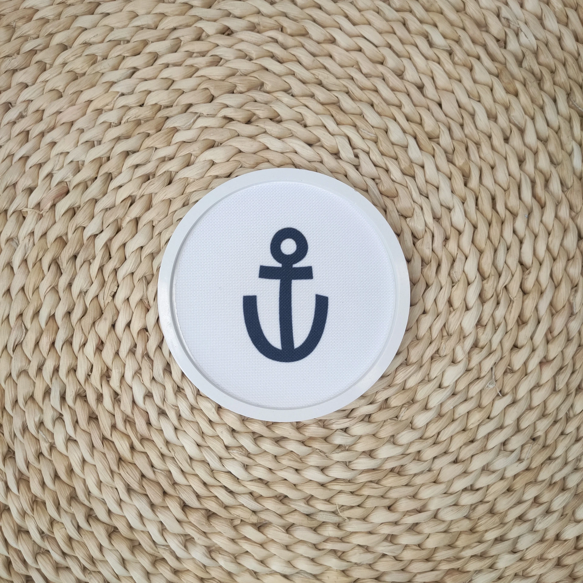 Vide poche Porohita blanc encre bleu marine