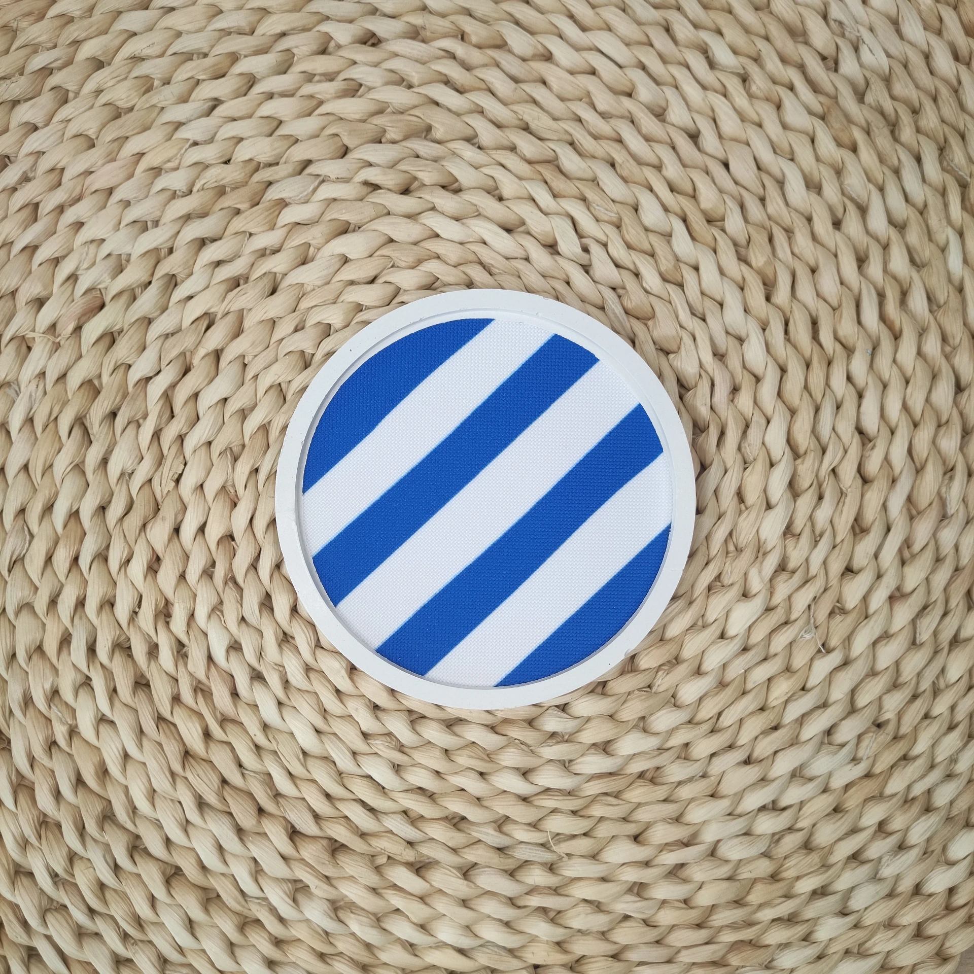 Vide poche Porohita rayé blanc/bleu breton