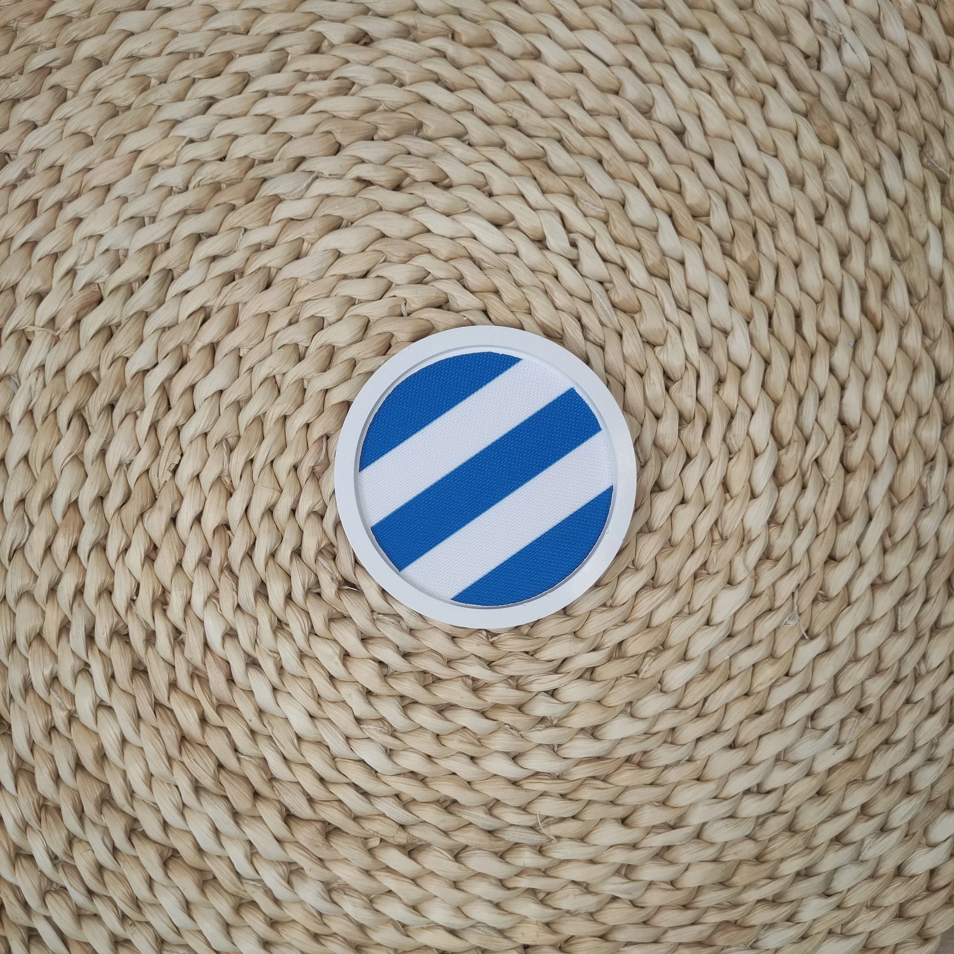 Vide poche Aëla rayé blanc/bleu breton