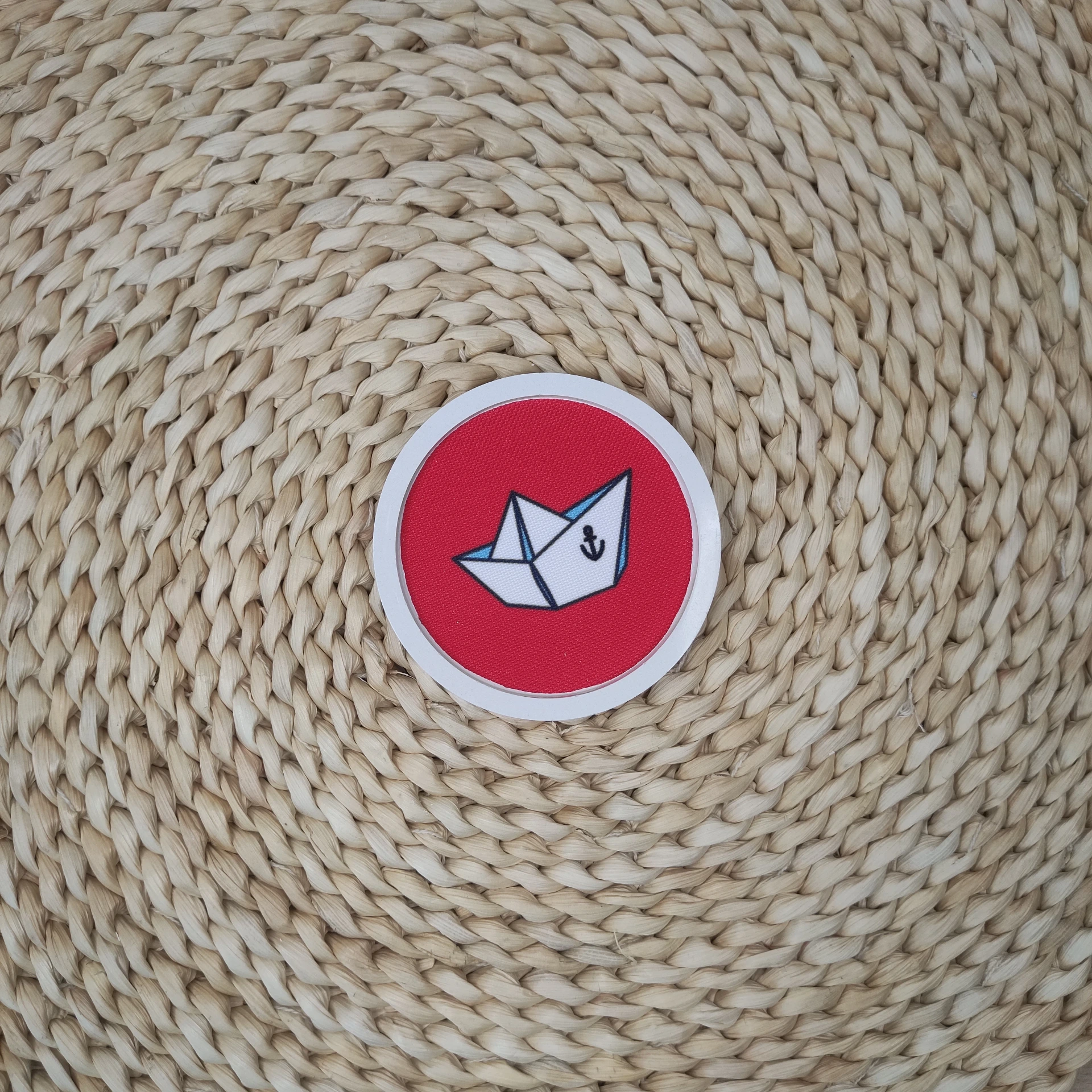Vide poche Aëla rouge bateau origami
