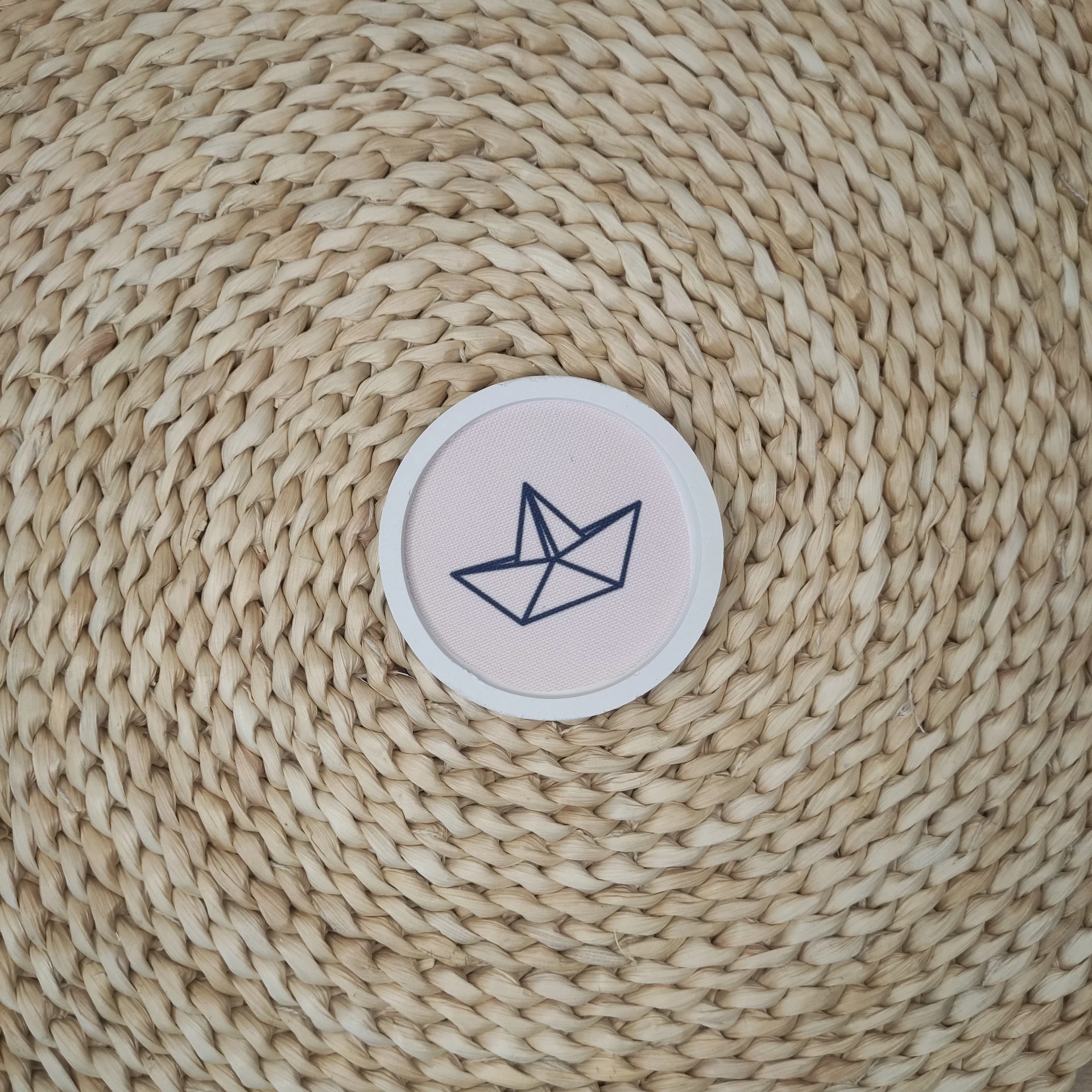 Vide poche Aëla rose bateau origami