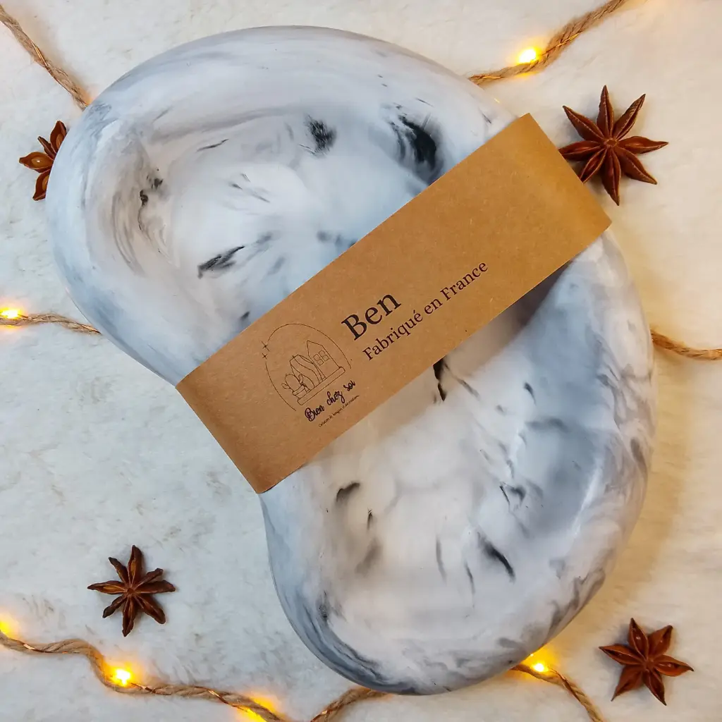 Vide poche Ben marbré gris