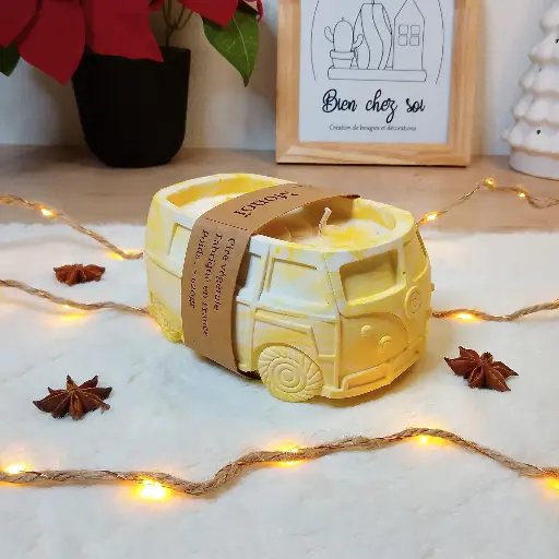 Bougie Van Monoï marbrée