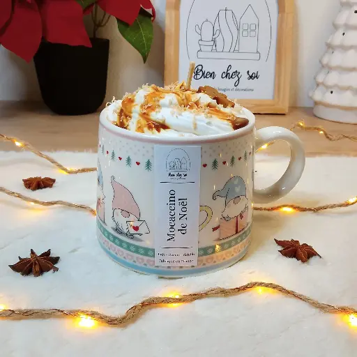 Bougie Mug Mocaccino de Noël