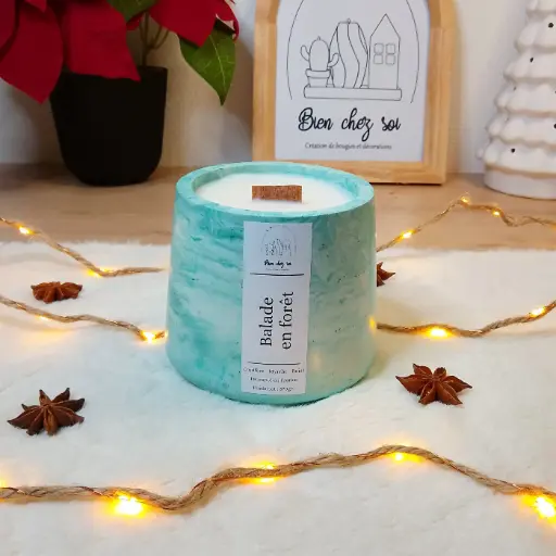 Bougie Ballade en forêt marbrée