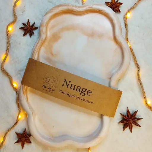 Vide poche Nuage marbré marron