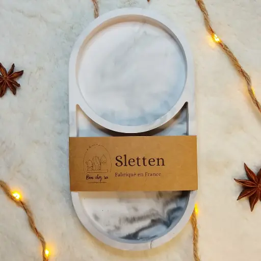 Vide poche Sletten marbré gris