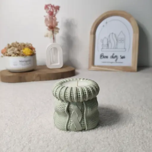 Bougie Thé matcha tricot