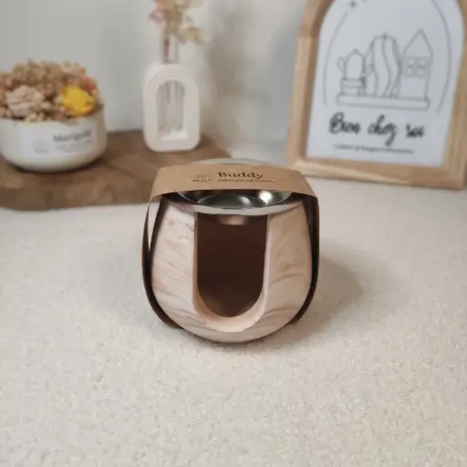 Brûle parfum Buddy marron marbré
