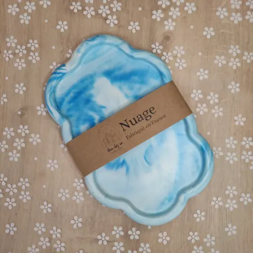 Vide poche Nuage bleu marbré