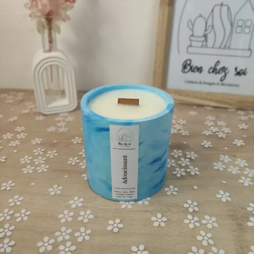 Bougie Adoucissant marbrée