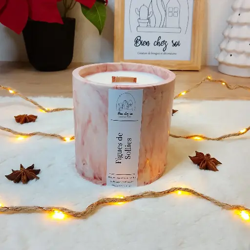 Bougie Figues de Sollies marbrée