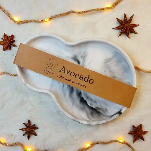 Vide poche Avocado marbré blanc