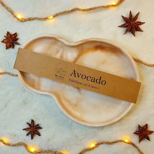 Vide poche Avocado marbré marron