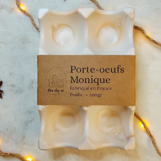 Porte-œufs Monique marbré marron